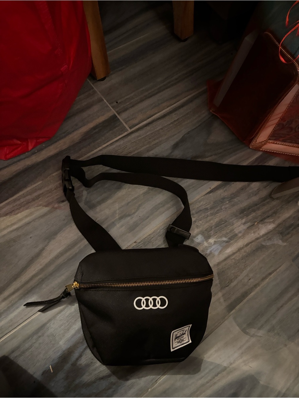 Herschel Supply Company Black Waist Bag with Audi Rings - Picture 4 of 8